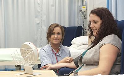 Nurse and patient